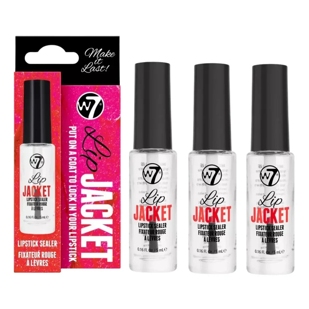 W7 Lip Jacket lip product with packaging on a white background