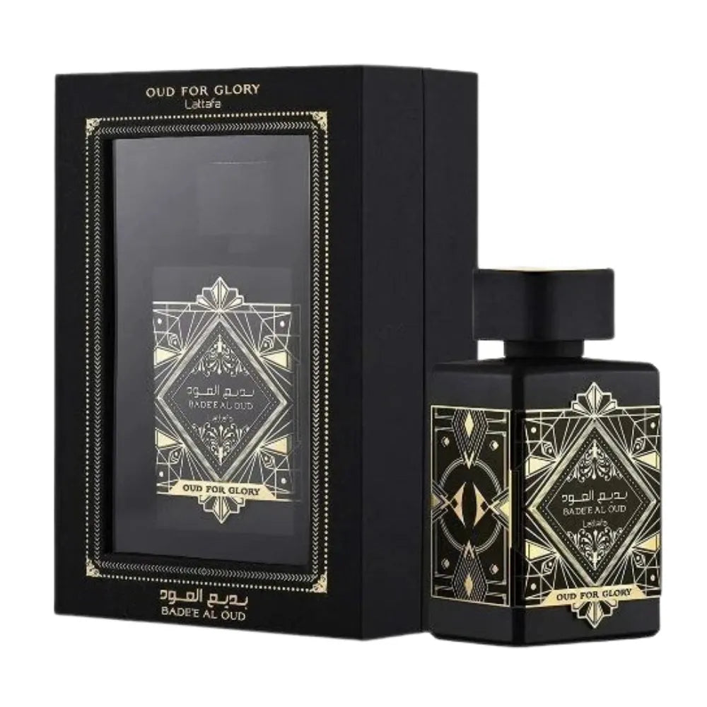 Badee Al Oud Bundle Pack – Oud for Glory & Amethyst Sublime EDP 100ml by Lattafa