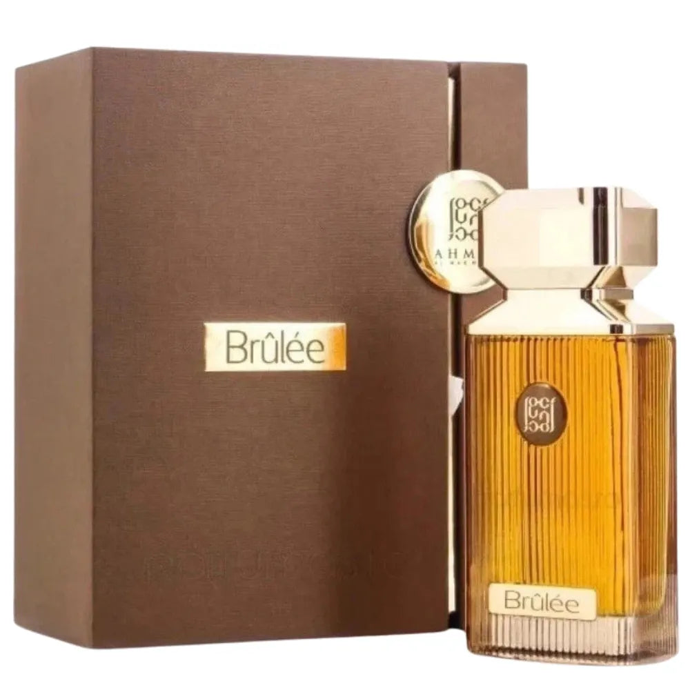 Brèlé perfume bottle with packaging on a white background
