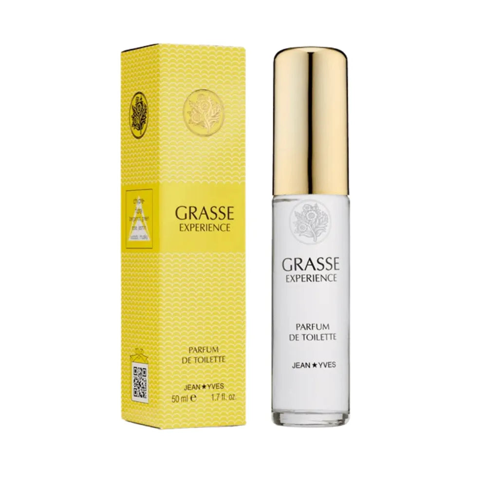 Jean Yves Grasse Experience perfume bottle and packaging on a white background