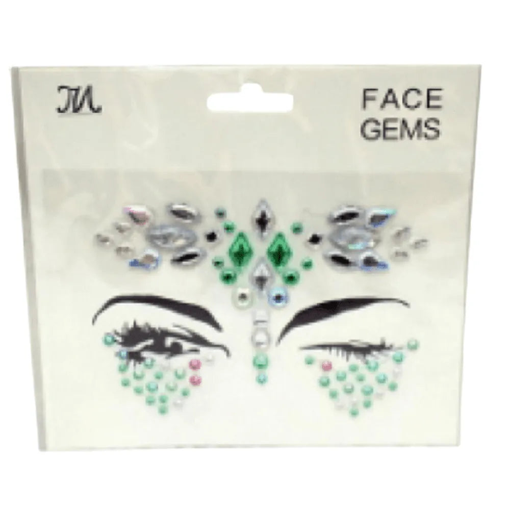 Lilyz Face Gems Green