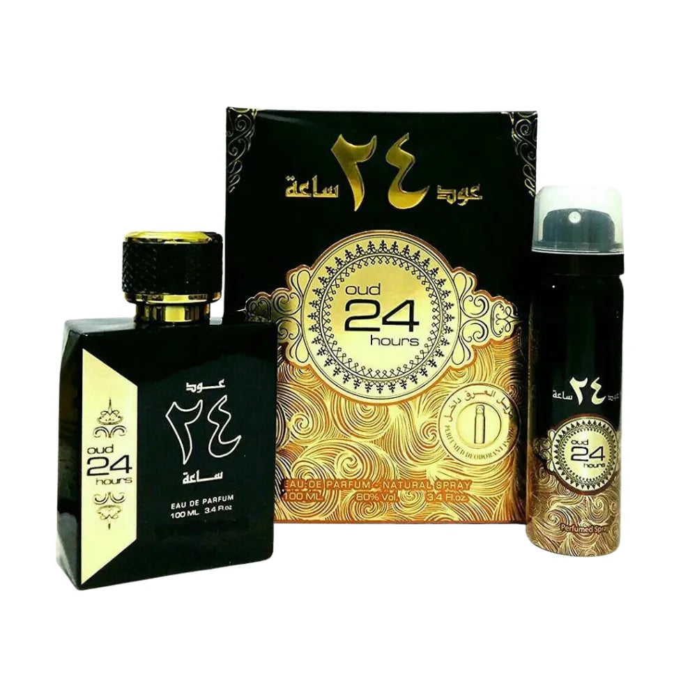 Oud 24 Hours 100ml EDP by Ard Al Zaafaran – Men & Women Perfume + Body Deodorant