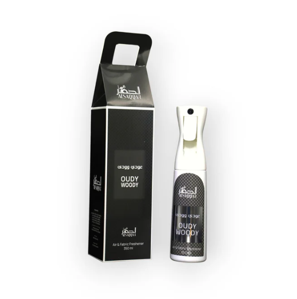 OUDY WOODY 350ml Fabric Freshener by ALSAQQAR