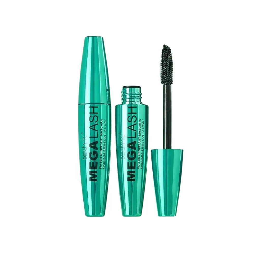 Technic Black Waterproof Mascara Mega Lash Long Lasting Volumizing 12ml