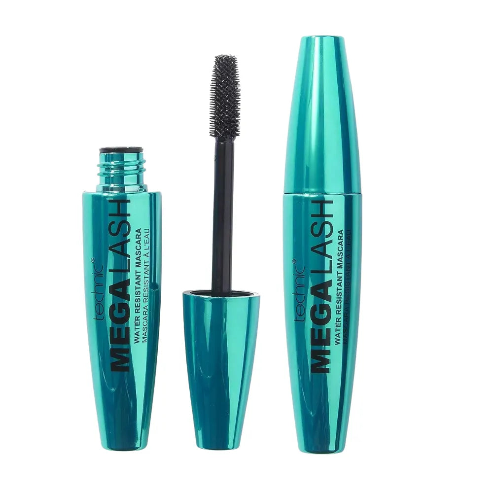 Technic Black Waterproof Mascara Mega Lash Long Lasting Volumizing 12ml