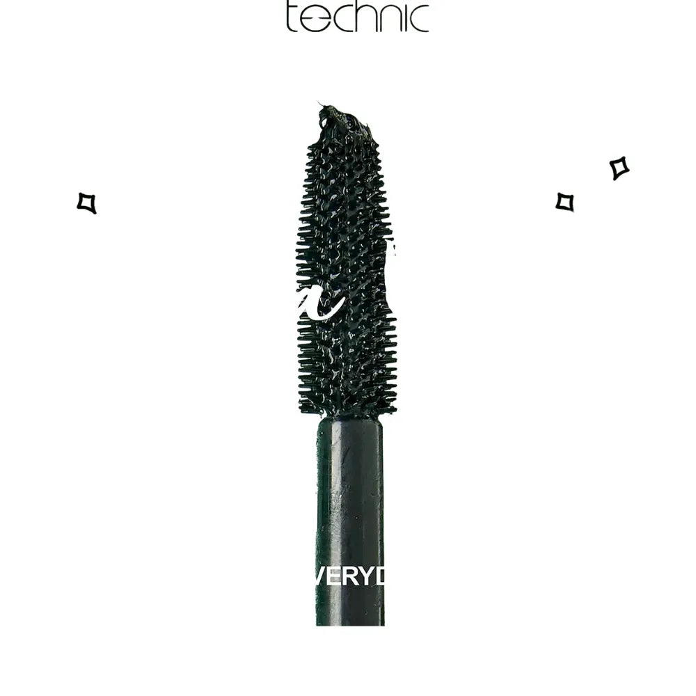 Technic Black Waterproof Mascara Mega Lash Long Lasting Volumizing 12ml