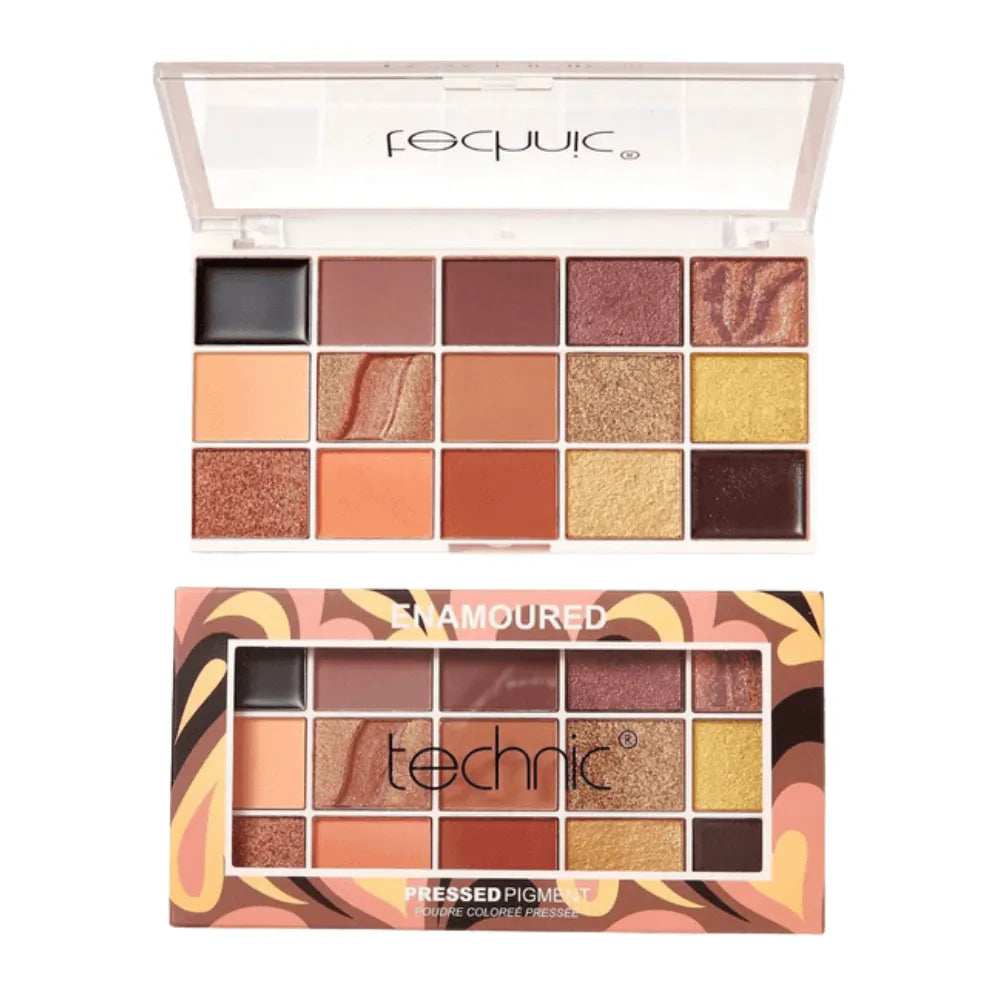 Technic Pressed Pigment Palette Enamoured 23517 – 15 Romantic Shades