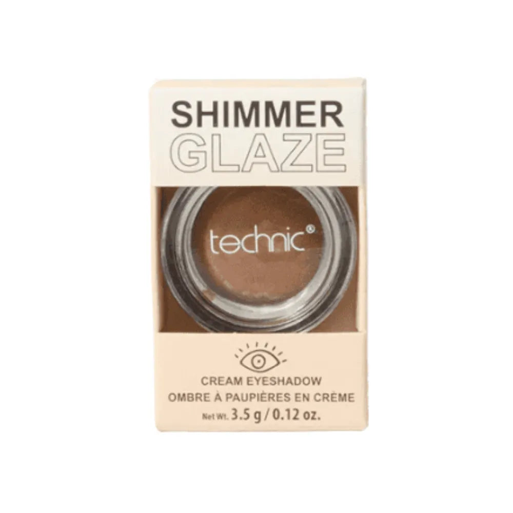 Technic Shimmer Glaze cream eyeshadow packaging on a white background
