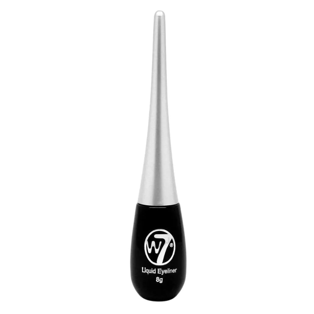 W7 Black Eyeliner Dip Pot – Liquid Black Ultra Precision Eye Liner 