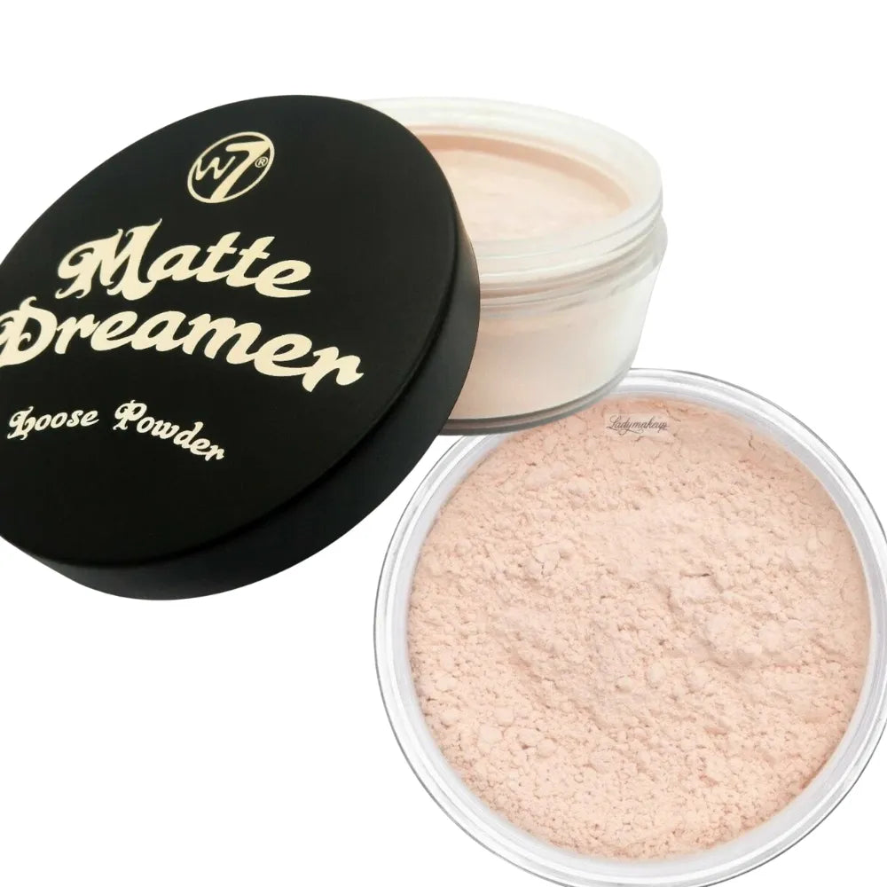 Makeup product with 'Matte Dreamer' packaging on a white background