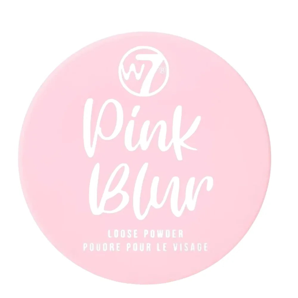 W7 Pink Blur Loose Powder Setting Brightening & Blurring Face Powder 