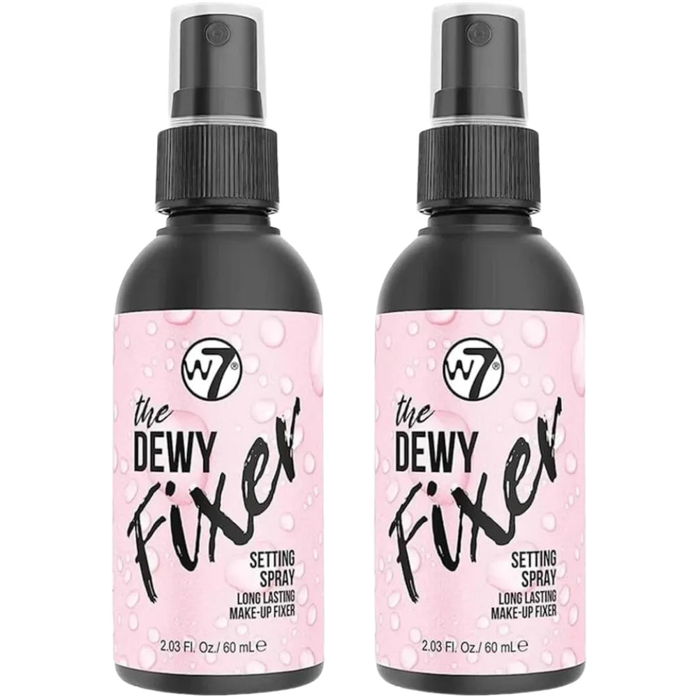 W7 The Fixer Makeup Setting Spray - Dewy Finish, Long-Lasting 