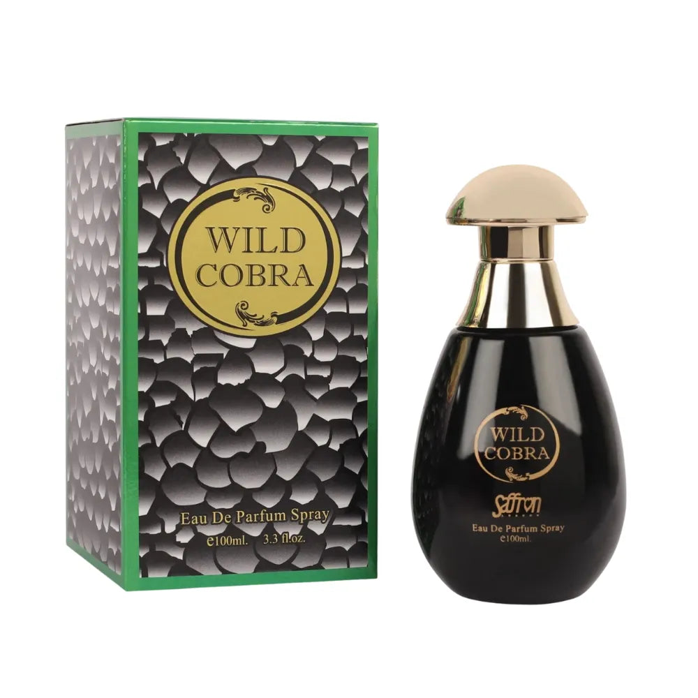 Wild Cobra perfume bottle and packaging on a white background