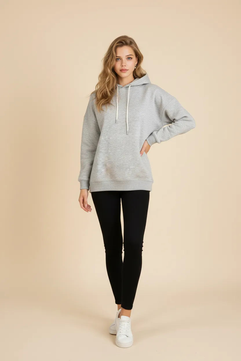 Women's plain grey jadore hoodies