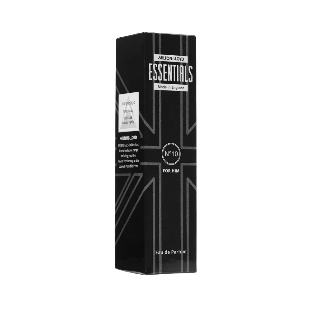 Milton Lloyd Essentials No. 10 Eau De Parfum 50ml Spray for Men
