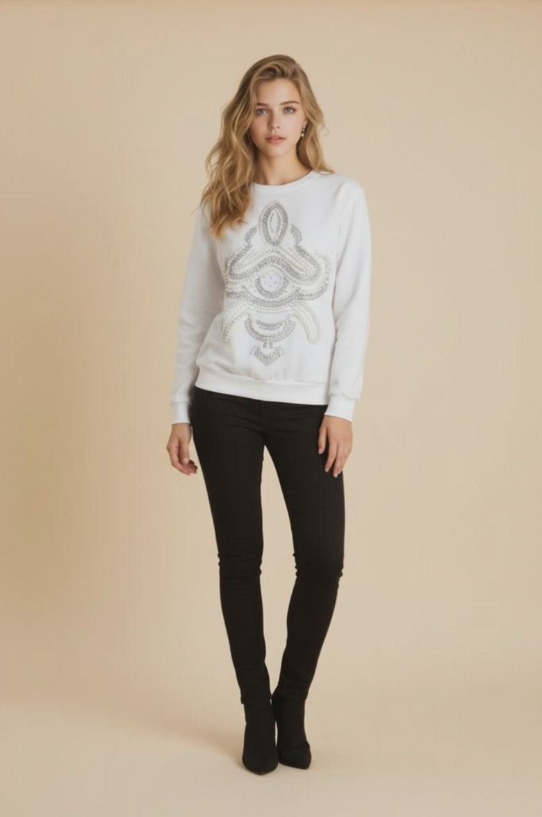 Pearl Cream Sweatshirt