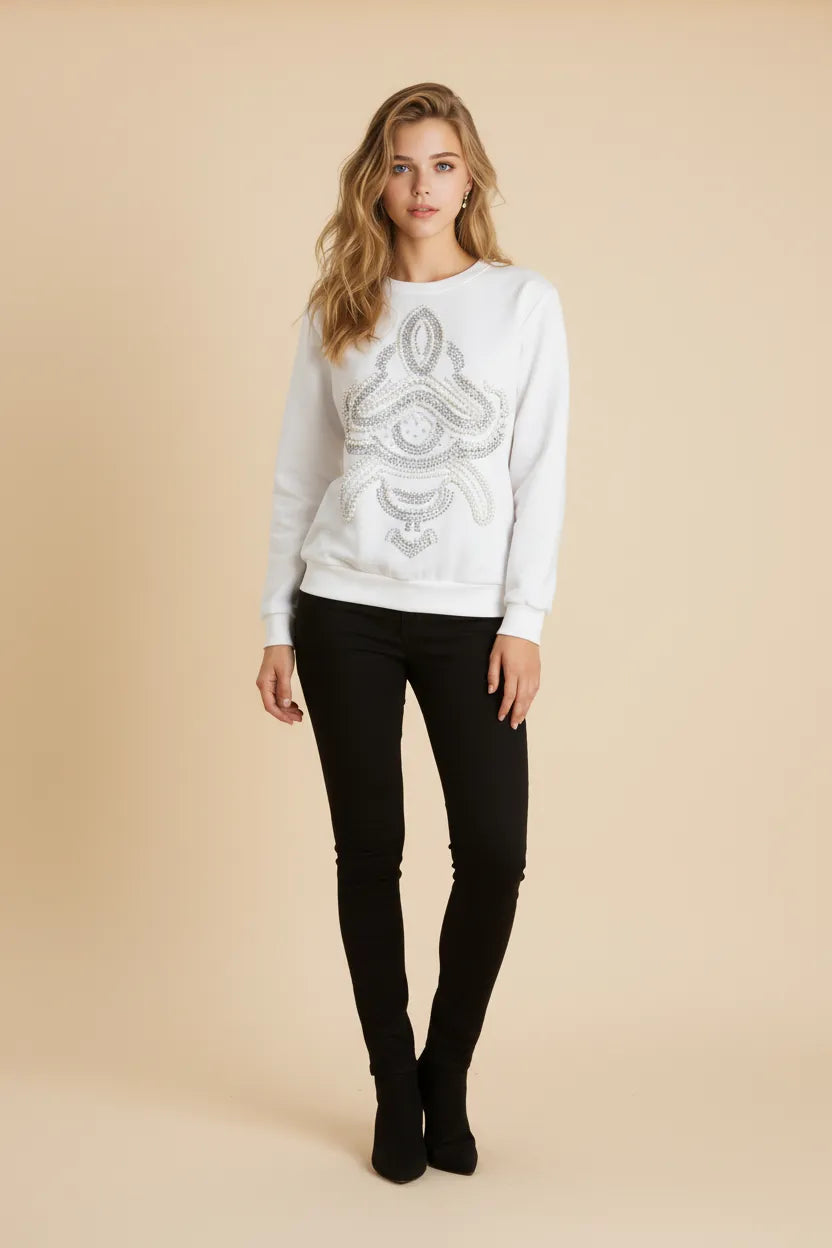Pearl Cream Sweatshirt