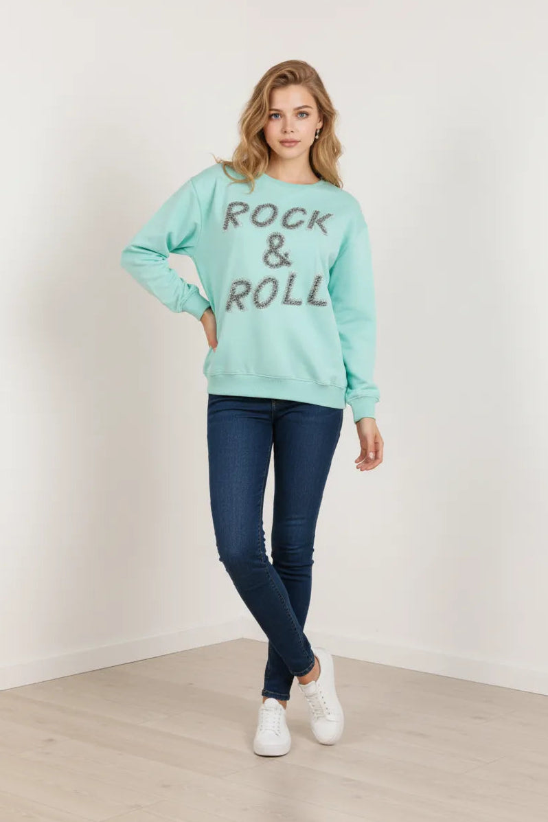 Women's Rock &amp; Roll Sweatshirt – Green